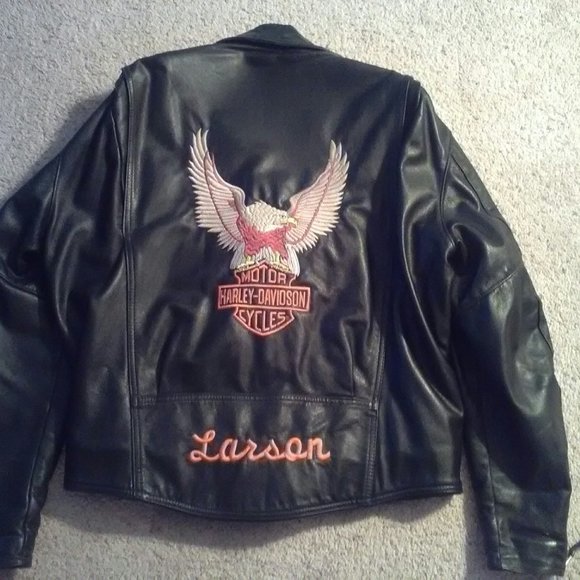 Men's Genuine Harley Davidson leather jacket - Picture 3 of 3